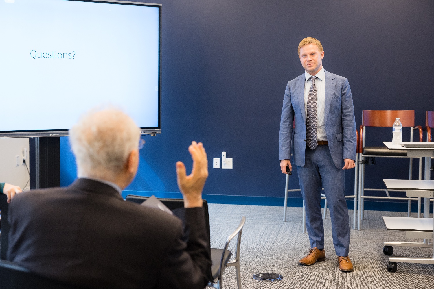 USA Facts Chief of Research and Advocacy Richard Coffin during a breakout session.